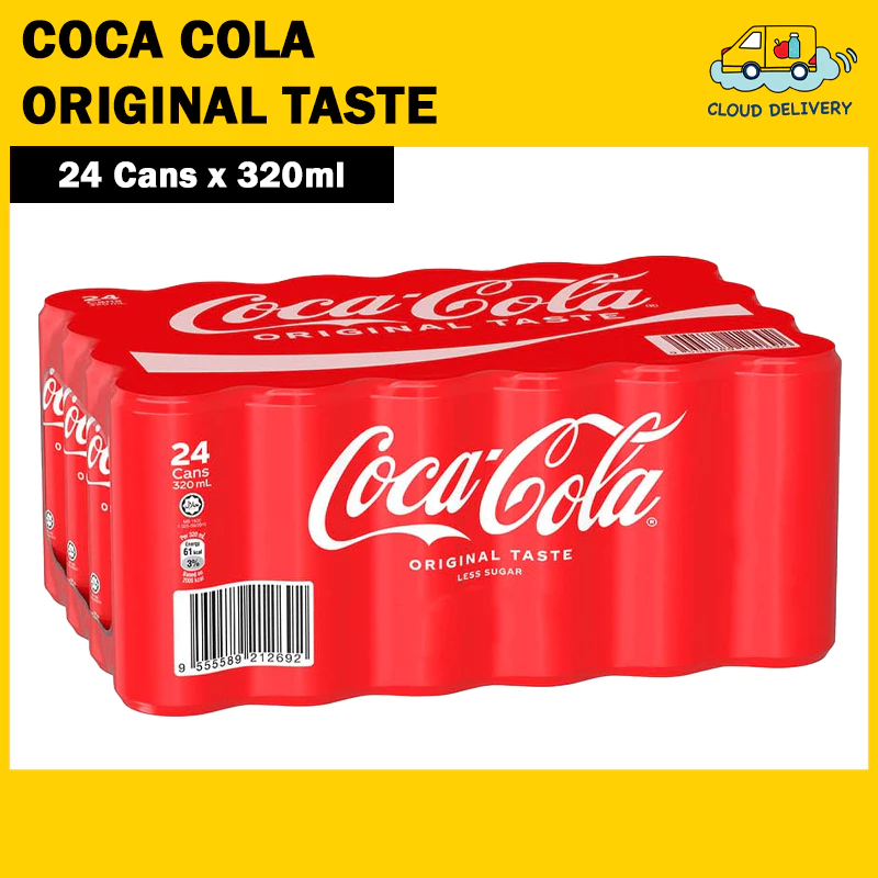 Coke Coca Cola Original Taste - Less Sugar (24 x 320ml)
